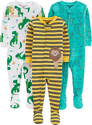 Simple Joys By Carter'S Toddlers And Baby Boys' Snug-Fit Footed Cotton Pajamas  • $44.51