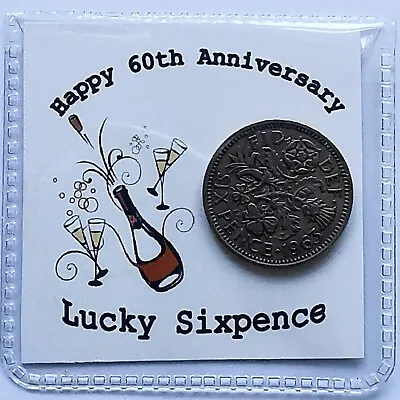 £2.99 • Buy 60th Anniversary Lucky Sixpence Gift - 1963 Coin For 2023