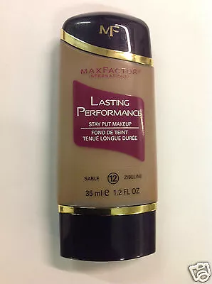 Max Factor Lasting Performance Stay Put Makeup Liquid Foundation SABLE #12 NEW. • $12.74