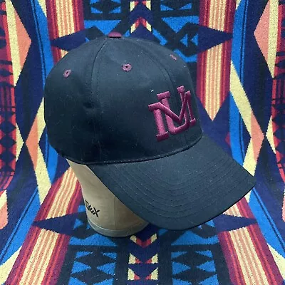 Vintage University Of Montana Grizzlies Snapback Hat Football Black • $17.49