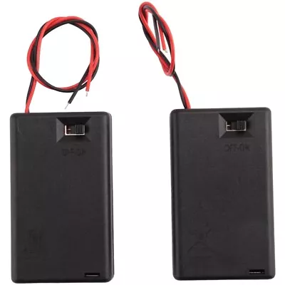 2 Pcs 3 X AAA 4.5V Battery Holder Case Box Wired ON/OFF Switch W Cover C2L48157 • $7.71