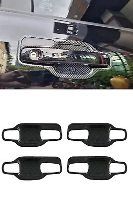 For Ford Everest 2023 Accessories Carbon Fiber Side Door Handle Bowl Covers 8pcs • $47.29