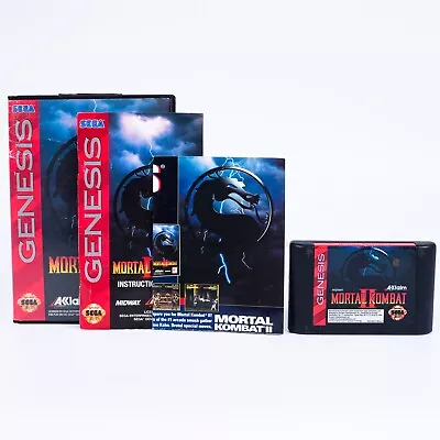 Sega Genesis - Mortal Kombat 2 - CIB - Poster Included • $64.95