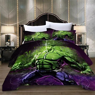 Hulk Duvet Cover Set The Avengers Bedding Set Pillow Cases Single Double King • £24.99