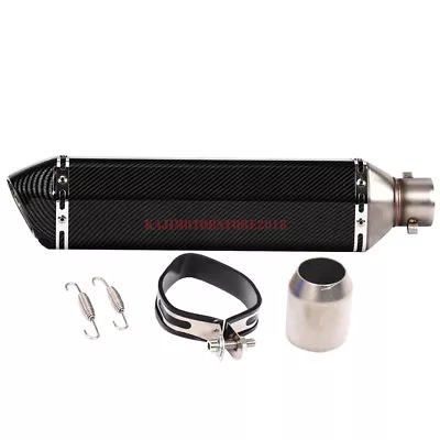 38~51mm Motorcycle Exhaust Muffler Pipe W/DB Killer Slip On 470mm For ZX6R YZFR6 • $56.99