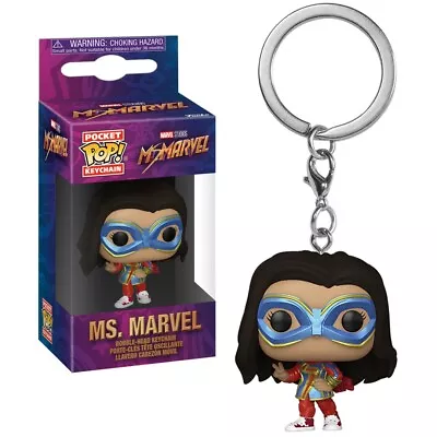 Funko POP! Keychain Marvel Ms Marvel Vinyl Keyring New • £8.95