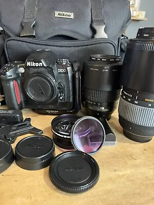 Nikon D100 6.1 MP Digital SLR Camera Sigma DG Lens BUNDLE See Photos. • $125