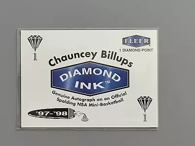 1997-98 Fleer - Diamond Ink 1 Point Chauncey Billups RC • £1.64