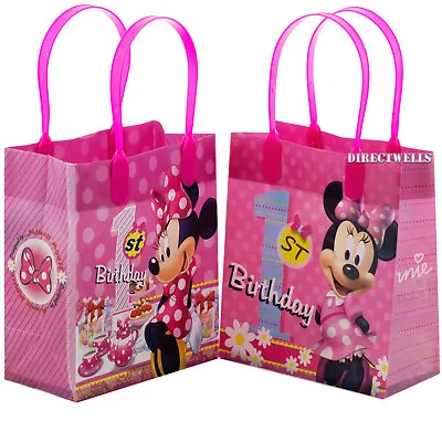 Disney Minnie Mouse 1st Birthday Reusable Small Party Favor Goodie 6 Bags  • $12.99