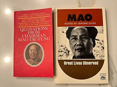 Lot 2 Quotations From Chairman Mao Tse-Tung 1967 Bantam Vintage Paperback Book • £15.23
