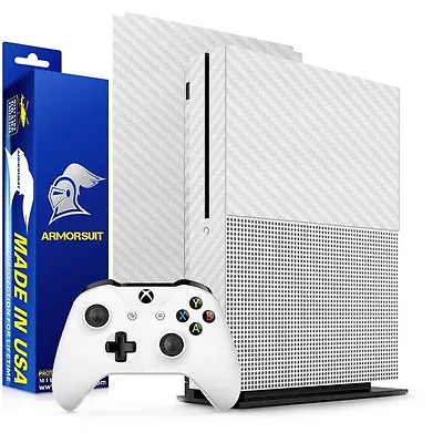 ArmorSuit Xbox One S White Carbon Fiber Skin Only Screen Protector Made In USA • $30.59