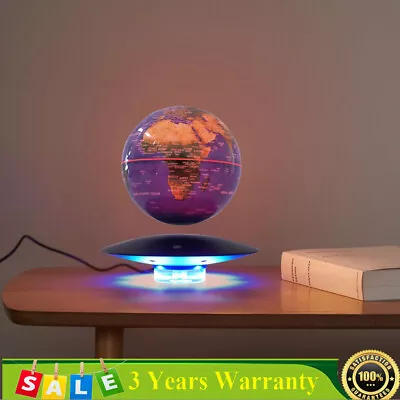 6  Floating Globe Magnetic Levitation World Map W/ RGB Light Home & Office Decor • $72