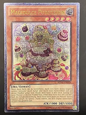 Yugioh Madolche Puddingcess Ultimate Rare Good Condition Redu-en026 German • £32.99