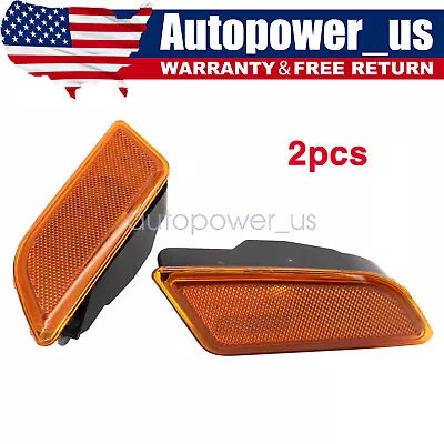 Pair Left&Right Bumper Marker Lights For 2012-2015 Mercedes Benz C250 C300 C350 • $15.46