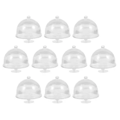 10pcs Cake Stand Dome Cover Cupcake Display Plate Candy Chocolate Box For Weddin • £7.79