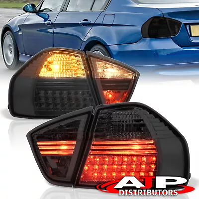 Smoked LED Tail Lights Assembly LH + RH For 2005-2008 BMW 3 Series E90 4DR Sedan • $194.99