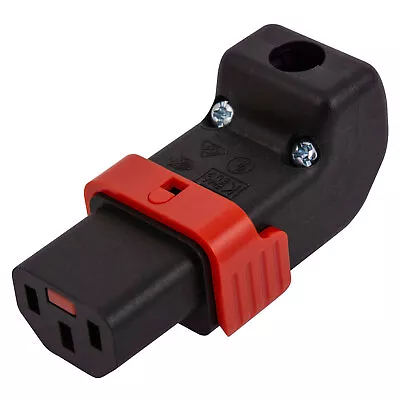 IEC Lock PA130100DBK C13 IEC Lock Up/Down Angle Rewireable Connector • £6.14