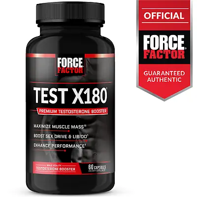 $34.99 • Buy Force Factor Test X180 - Male Testosterone Booster And Muscle Builder For Men