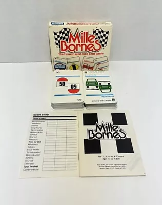 Mille Bornes The French Auto Race Card Game Parker Brothers 1982 - Complete Set • $18.97