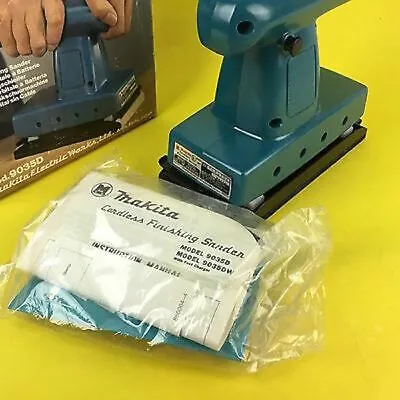 80s Vintage MAKITA 9035D FINISHING SANDER CORDLESS 7.2v TOOL ONLY  BRAND NEW NIB • $89