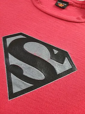 Vintage Y2K Superman Shirt Size Large 2001 Single Stitch  • $15