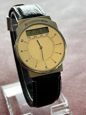 Junghans Mega Atomic Radio Controlled Watch.  Made In West Germany HIGH QUALITY • $169