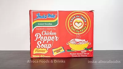 £18.99 • Buy Chicken Pepper Soup Indomie Noodles Nigeria Ghana Africa Onion Flavour Box Of 40
