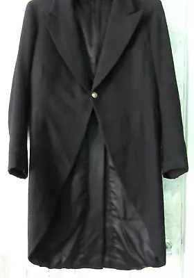 Vintage Wool Bespoke SteamPunk Goth Tailcoat Size S Ladies 10-14 • $37.30