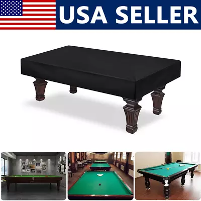 Pool Table Cover 9FT Heavy Duty PVC Billiard Table Covers Waterproof & Dustproof • $17