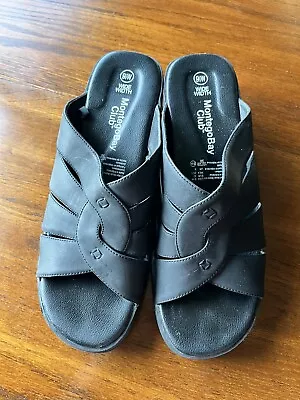 Montego Bay Club Black Slides 9.5 W • $10