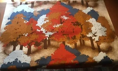 Int'l Printworks Fabric Wallhanging Trees - Vintage Retro Mid Century Art Deco • $65