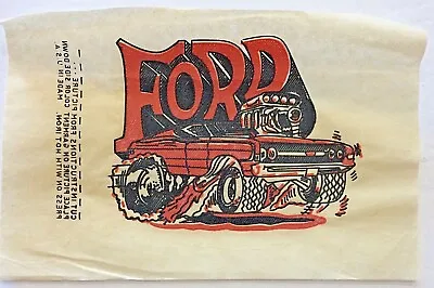 Original Vintage Ford Race Car Mini Iron On Transfer • $5