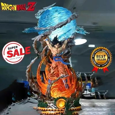 9  Dragon Ball Z Goku Son Gokou Statue Figure LED Lamp Genki Dama Spirit Bomb! • $44.99