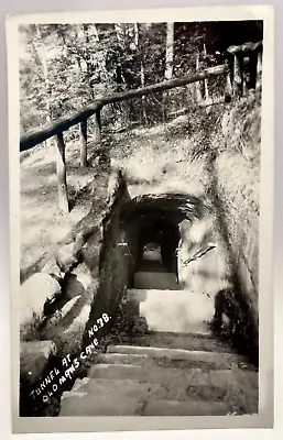 RPPC Tunnel At Old Man's Cave Ohio OH Vintage Real Photo Postcard • $6.95