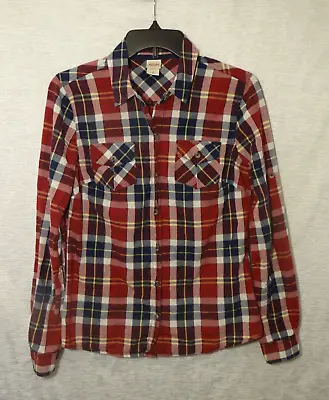 Mossimo Supply Co. Women's Size M Plaid Long Sleeve Shirt Lightly Used • $6.90