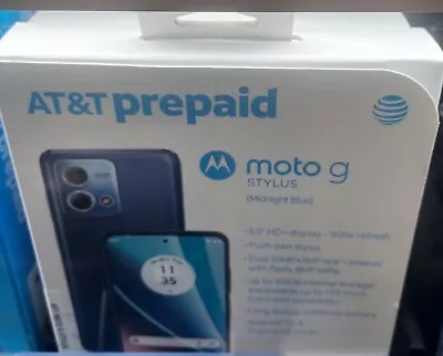 Motorola Moto G Stylus (2023) 128GB 50MP - Blue (AT&T Prepaid) Brand New Sealed • $79.88
