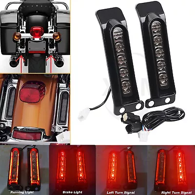 Motorcycle Auxiliary LED Brake Signal Rear Fender Light For Harley FLHTCU FLTRU • $46.98