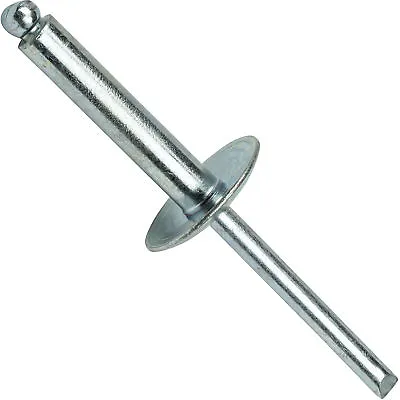 Large Flange Pop Rivets 1/4  X 3/4 All Steel (8-12) Dome Head Qty 25 • $18.31