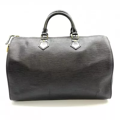 LOUIS VUITTON M42992 Epi Speedy 35 Noir Handbag Mini Boston Bag Leather Black • $394.25