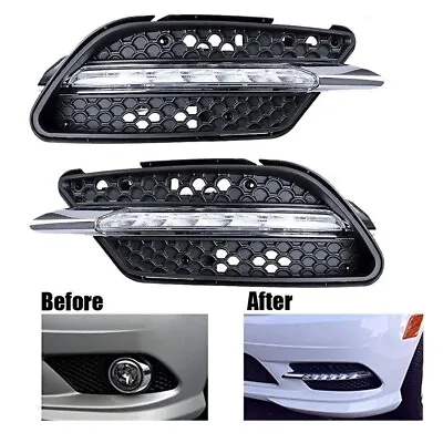 For Benz C-Class W204 C300 AMG Sport Pair LED Fog Lamp DRL Daytime Running Light • $89.99