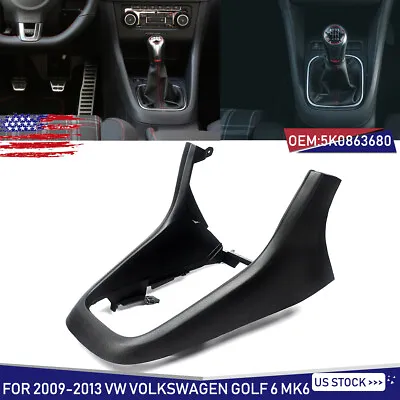 For VW Golf MK6 2009-2013 Center Console Frame Trim Replacement 5k0863680 Black • $62.38