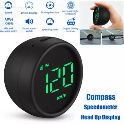 HUD Heads Up Display For Cars Digital Car Compass GPS Speedometer Dashboard KM/H • $29.63
