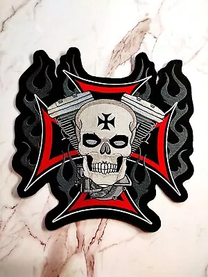 Beautiful Embroidered Iron-on Biker Back Patch... • $12.99