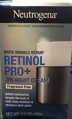 Neutrogena Rapid Wrinkle Repair Cream Retinol Pro+ Night Cream DAMAGE BOX (d3) • $20