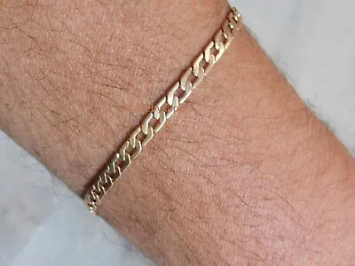 Pure Solid Copper Chain Curb Link Men's Bracelet Arthritis Therapy Jewelry • $20.36