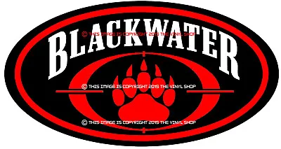5 Inch Wide COLOR BLACKWATER Shadow Army Decal StickerHand Gun Decal Sticker • $3.99