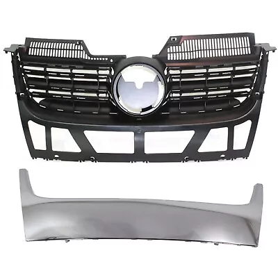 Grille Trim Kit For 2005-2010 Volkswagen Jetta Sedan Chrome With Grille Lower • $75.31