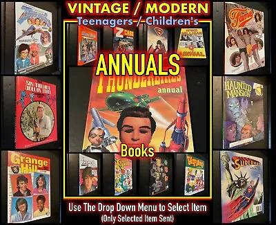 Vintage & Modern Children's Teenagers Annuals - TV Cartoon Film (Select Item) • £1