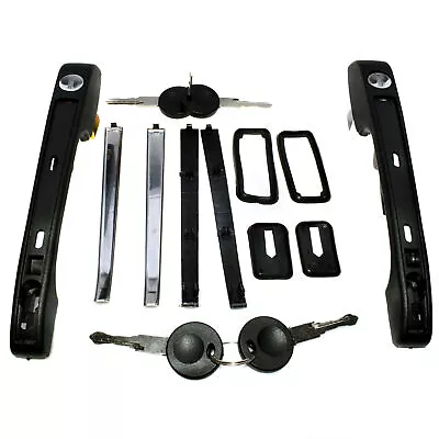 Door Handles Outside Exterior Front W/ Keys Pair Set For VW Volkswagen New • $27.18