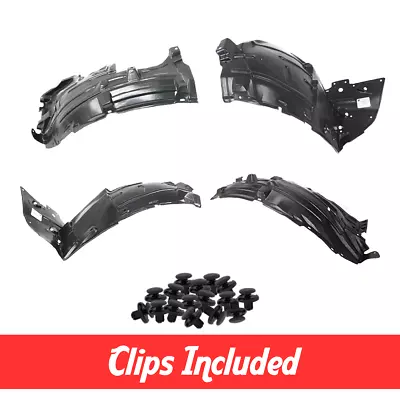 Front Left & Right Fender Liner Sections Set W/ Clips For 2003-2007 G35 Coupe • $104.99